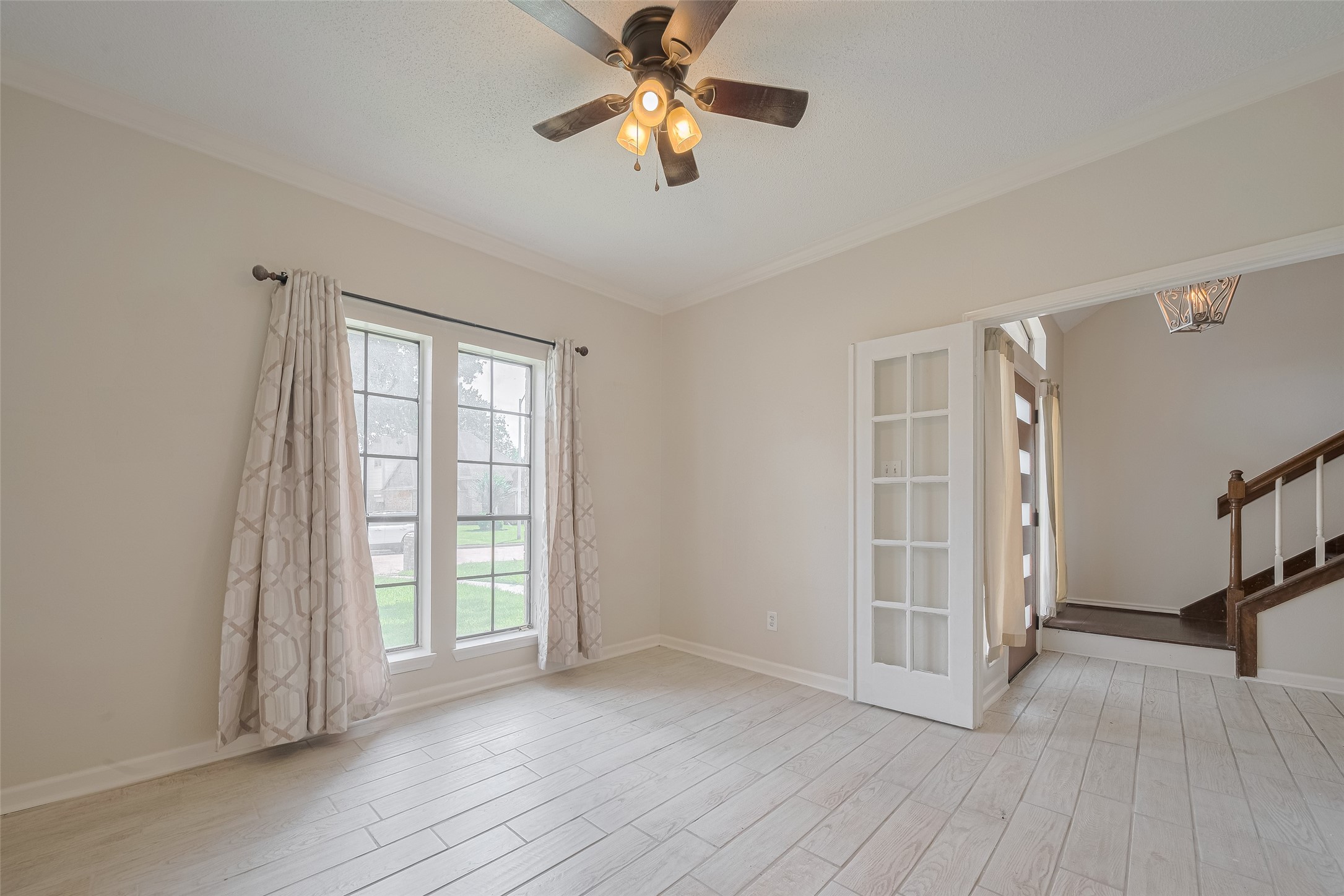 5210 Holly View Drive Houston, TX 77091 - Photo 13 of 31 Dining room with french doors can also be used as a study!