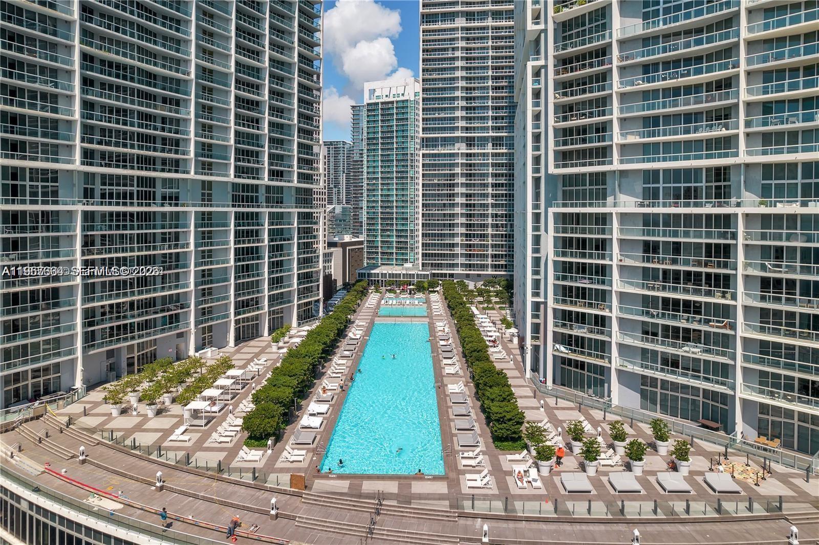 475 Brickell Avenue, Unit 4211 Miami, FL 33131 - Photo 2 of 10 a view of a balcony with a floor to ceiling windows