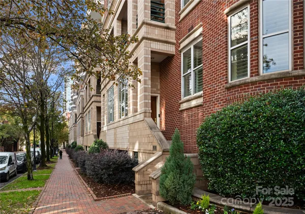 a front view of a multi story residential apartment building