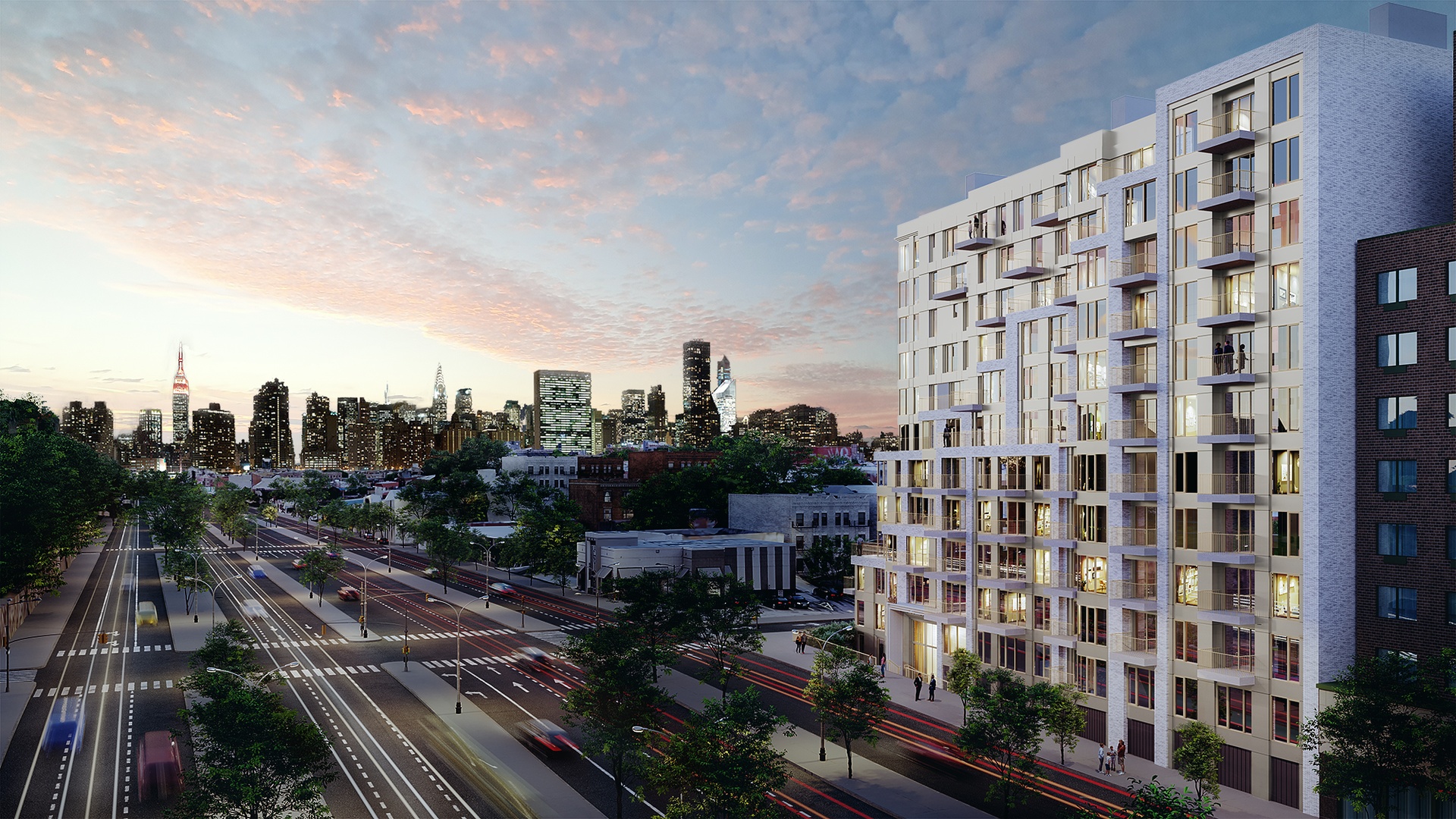 58-01 Queens Boulevard, Unit 11F Queens, NY 11377 - Photo 14 of 15 a city view with tall buildings