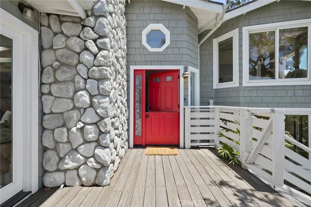 view of outdoor space with wooden floor