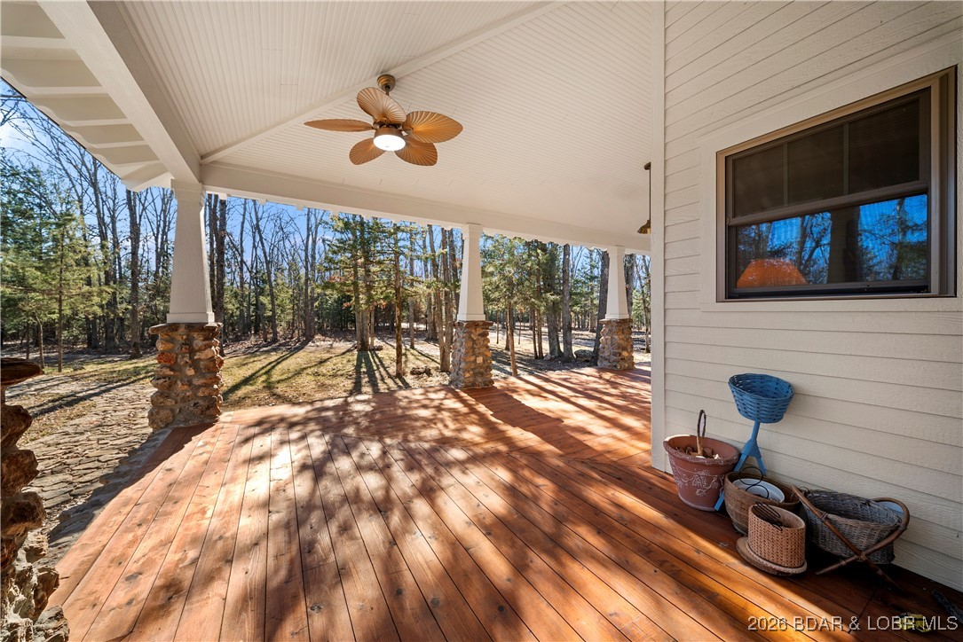 21255 Lark Road Lebanon, MO 65536 - Photo 55 of 75 Covered, Wrap-Around Deck