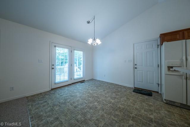 3913 Level Plains Road Sophia, NC 27350 - Photo 19 of 43 Dining Area with French doors leading to the brand new deck!