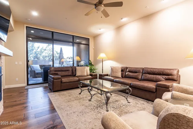 a view of city and mountain