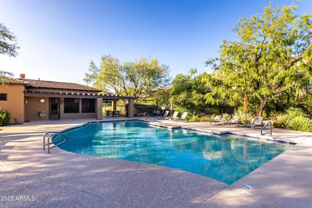 a view of a city with mountains in the background