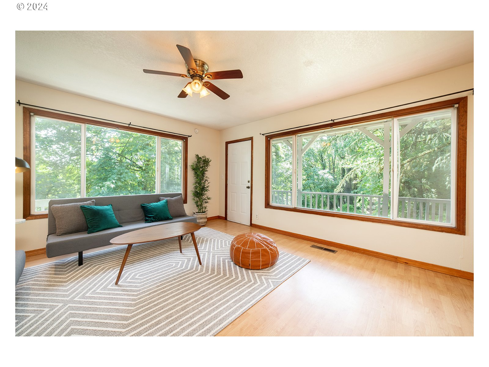 8767 Northwest Springville Road Portland, OR 97231 - Photo 3 of 47 a living room with furniture and a large window