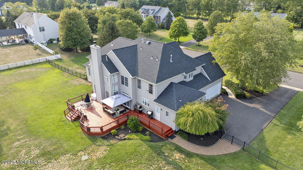 11 Victoria Court Cream Ridge, NJ 08514 - Photo 61 of 67 an aerial view of a house with garden space and street view