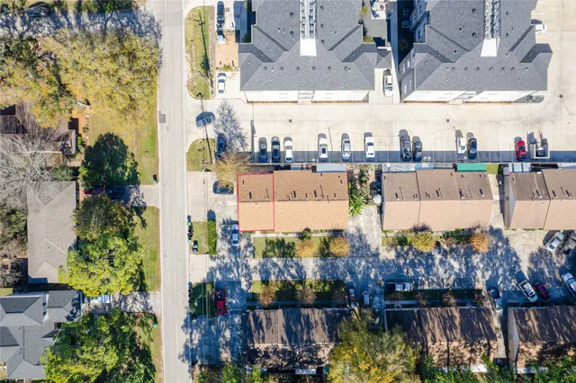 an aerial view of multiple house