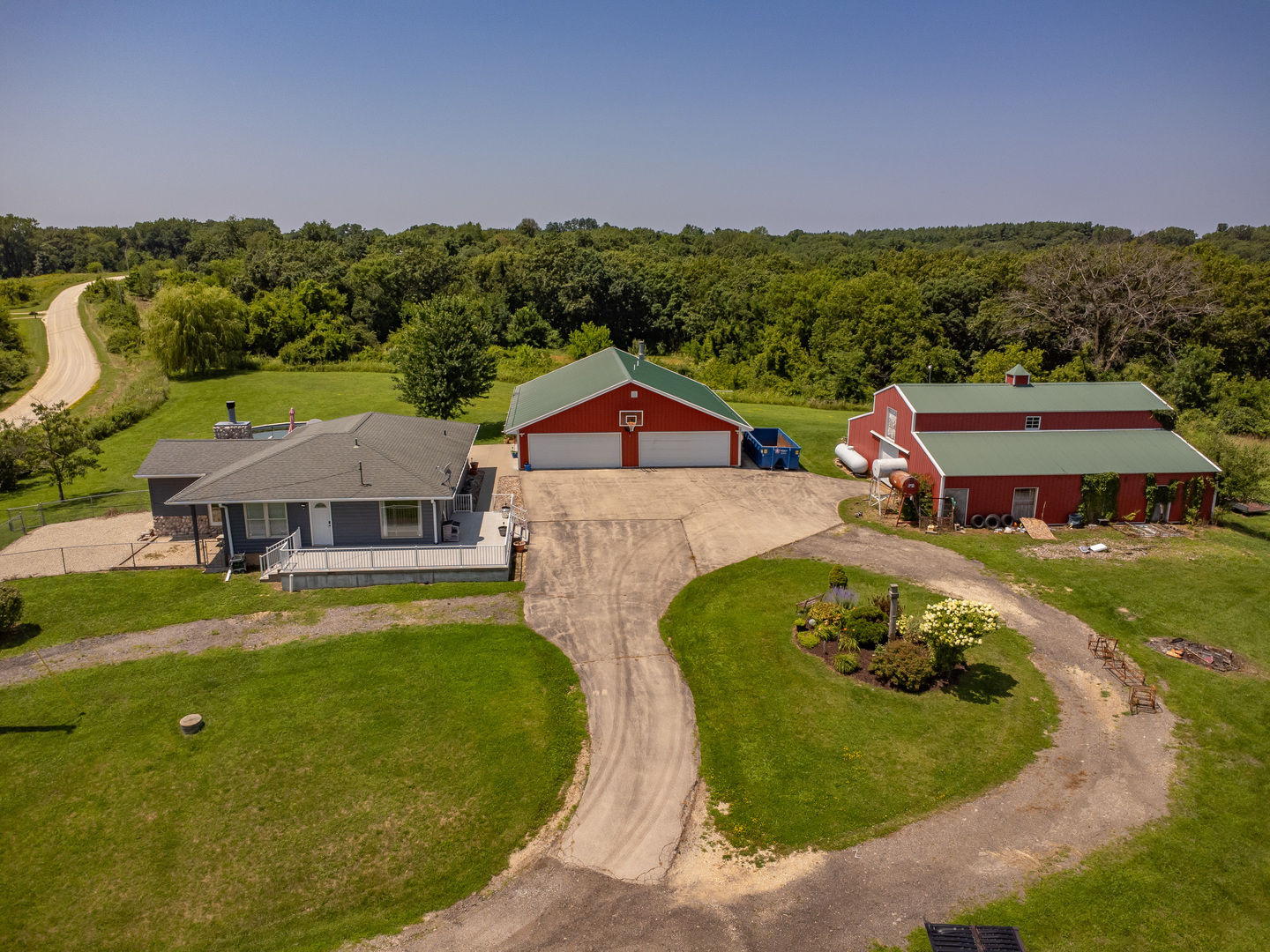 9109 Messmer Road Savanna, IL 61074 - Photo 1 of 31 an aerial view of a house