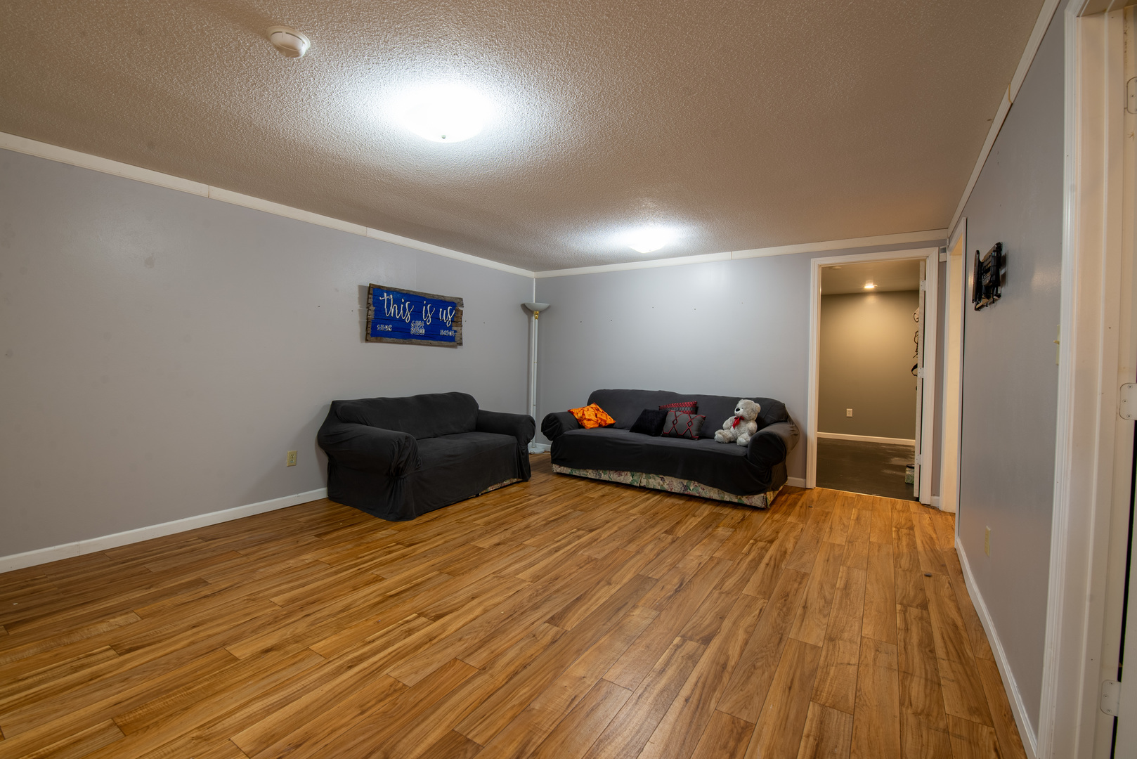 9109 Messmer Road Savanna, IL 61074 - Photo 12 of 31 a living room with furniture and a wooden floor