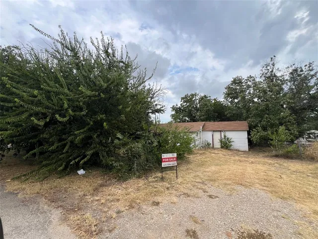a view of backyard with trees