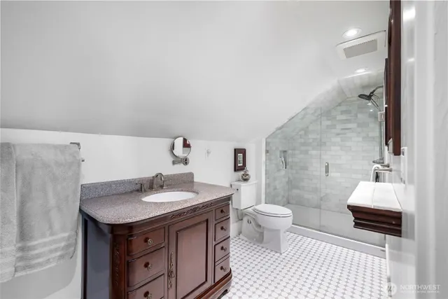 a bathroom with a sink and a toilet