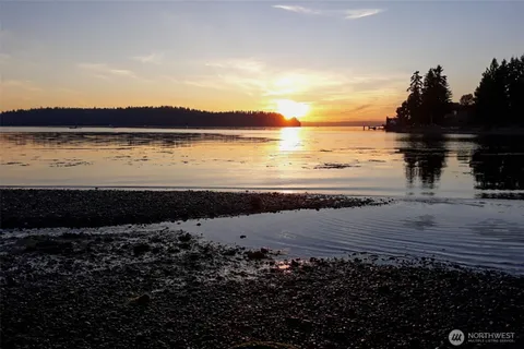 a view of an ocean and beach