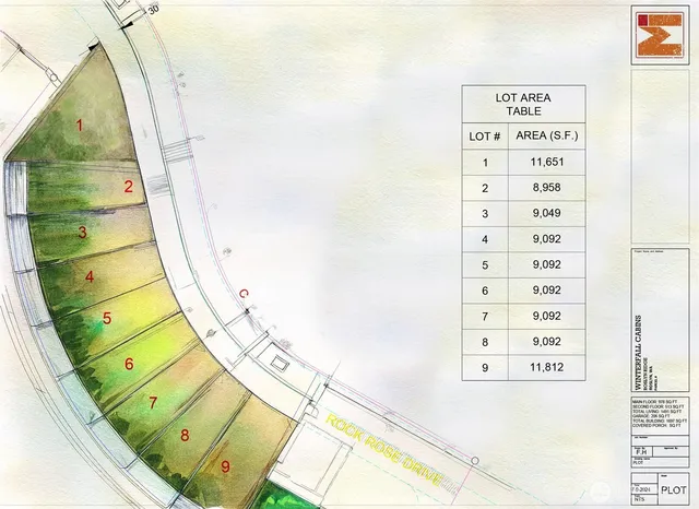 an aerial view of residential houses and outdoor space