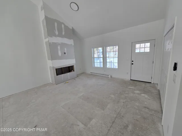 a bathroom with a tub