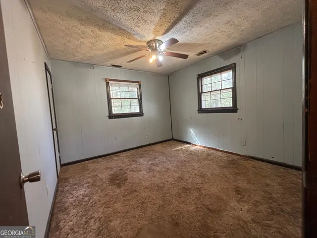 a view of backyard with green space