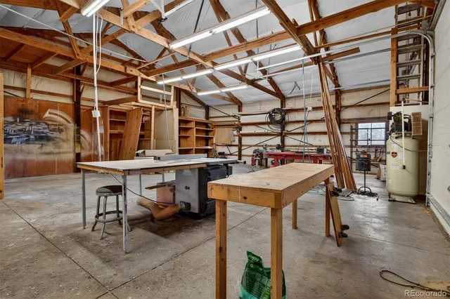 a view of a storage room