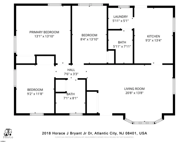 $2,600 | 2018 Horace J Bryant Jr Drive, Atlantic City, NJ 08401