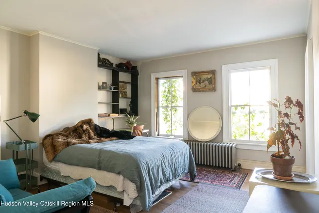 a view of a lake with a tree