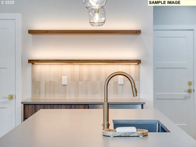 a close view of sink and tap