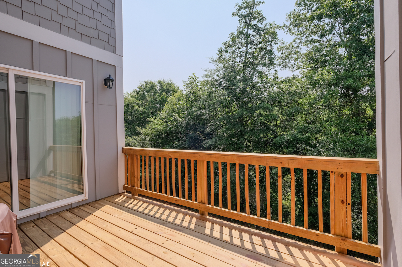 2247 Pink Hawthorn Drive Buford, GA 30518 - Photo 36 of 43 a view of a wooden deck