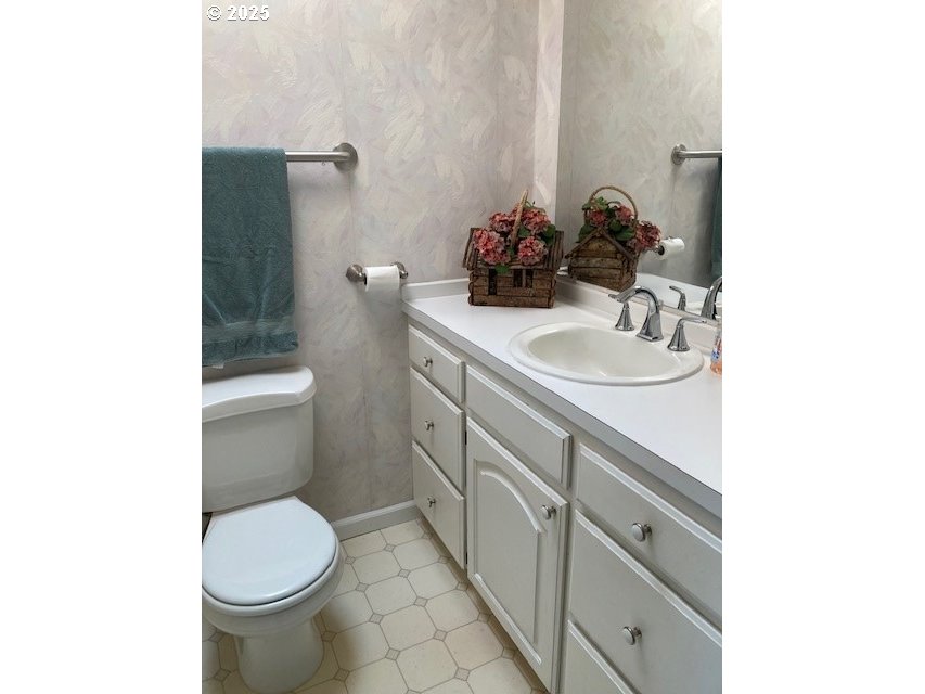 3202 Northeast Riverside Avenue Pendleton, OR 97801 - Photo 9 of 22 a bathroom with a sink toilet and vanity