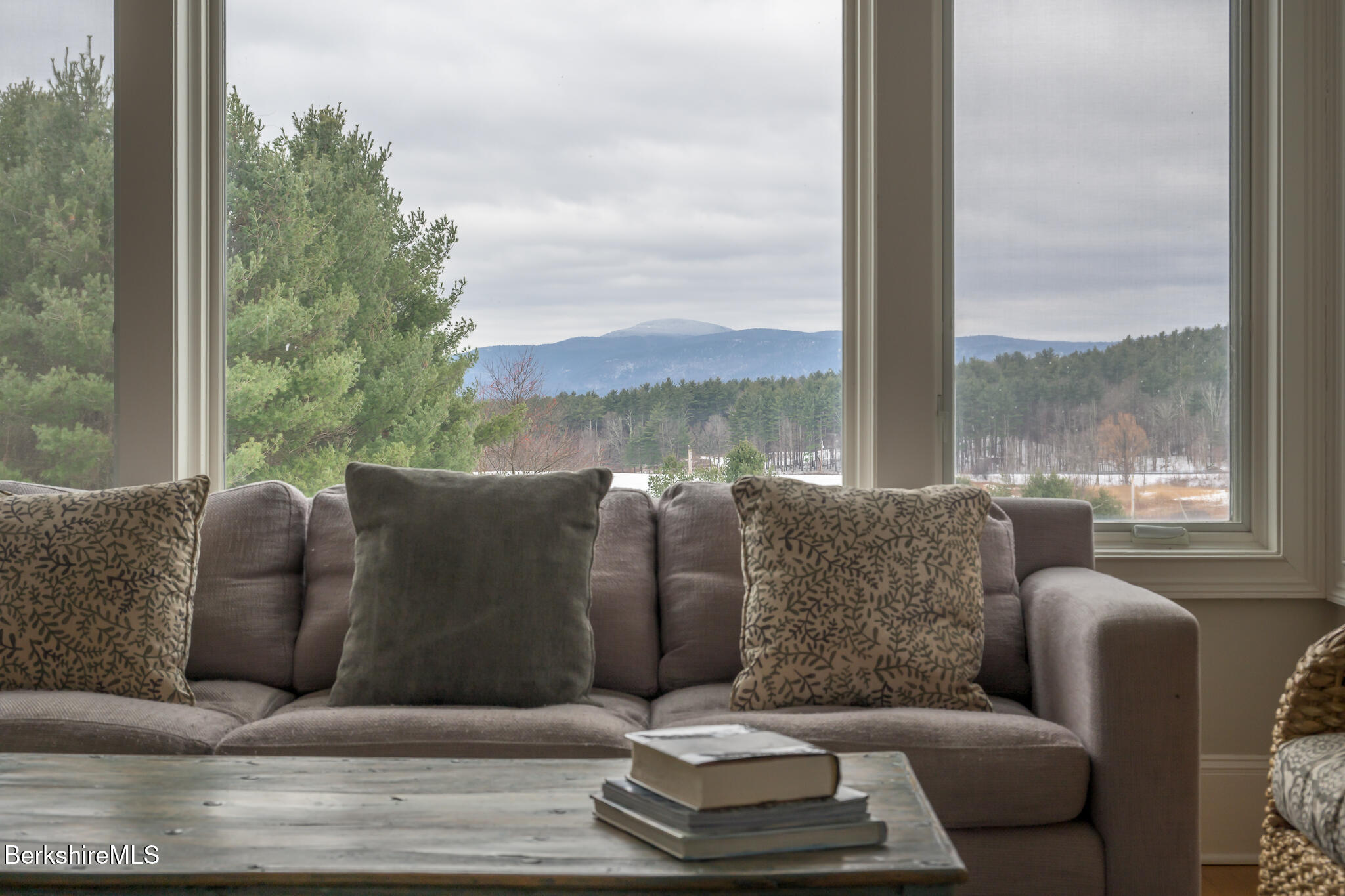 58 Round Hill Road Great Barrington, MA 01230 - Photo 15 of 79 a balcony with furniture and a large window