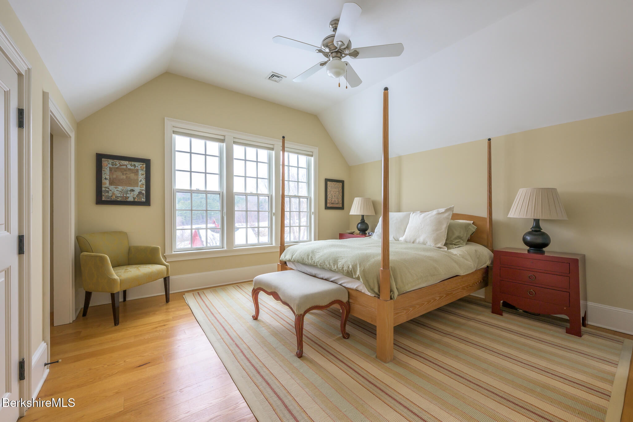 58 Round Hill Road Great Barrington, MA 01230 - Photo 50 of 79 a spacious bedroom with a bed and a couch