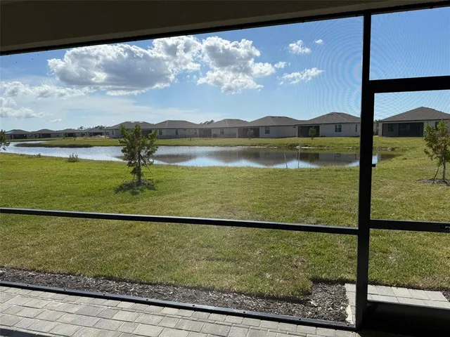 a view of lake from balcony