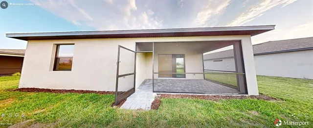 a view of front door of house