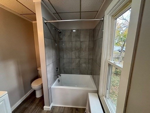 772 Rock Street Fall River, MA 02720 - Photo 10 of 17 a bathroom with a tub shower and toilet