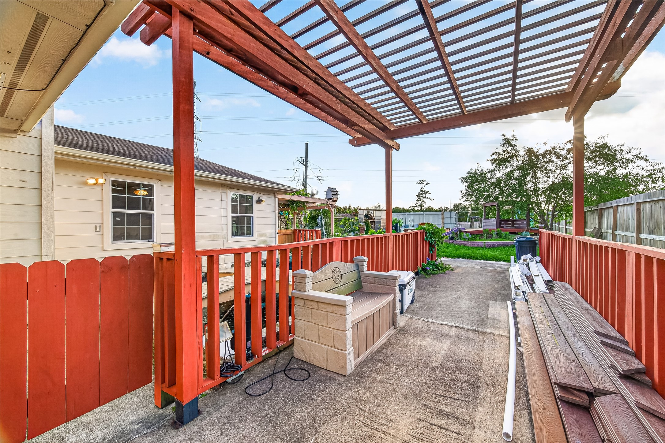 16715 Mackenzie Mesa Drive Spring, TX 77379 - Photo 42 of 50 a view of porch with seating space
