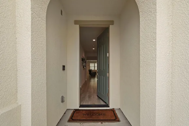 a view of an entryway door