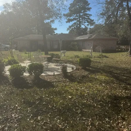 a view of a small yard