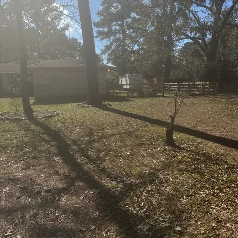 a backyard of a house