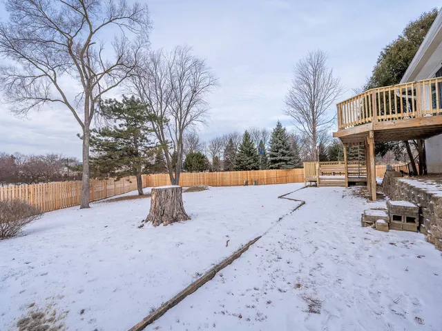 a view of street with trees in the background