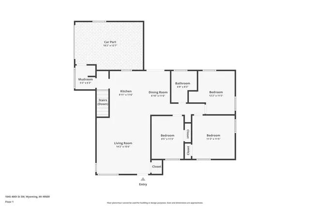 $285,000 | 1045 40th Street Southwest, Wyoming, MI 49509