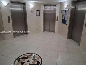a view of hallway with elevator