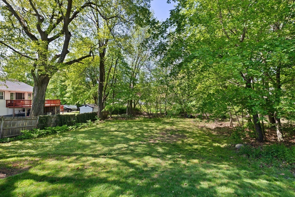 80 Baxter Street Melrose, MA 02176 - Photo 20 of 23 a backyard of a house with lots of green space