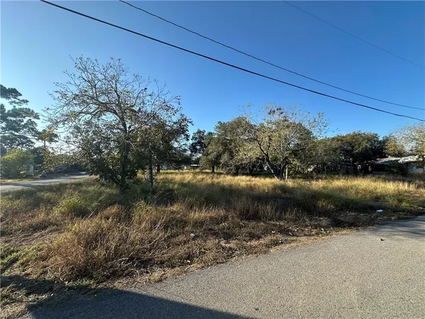 a view of a lake with a yard