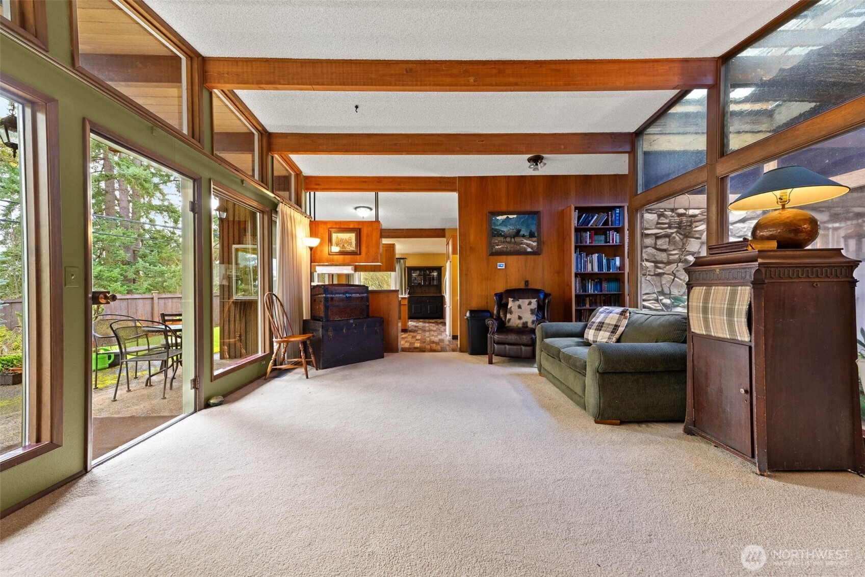 1007 Panorama Court Fircrest, WA 98466 - Photo 11 of 39 a living room with furniture and large windows