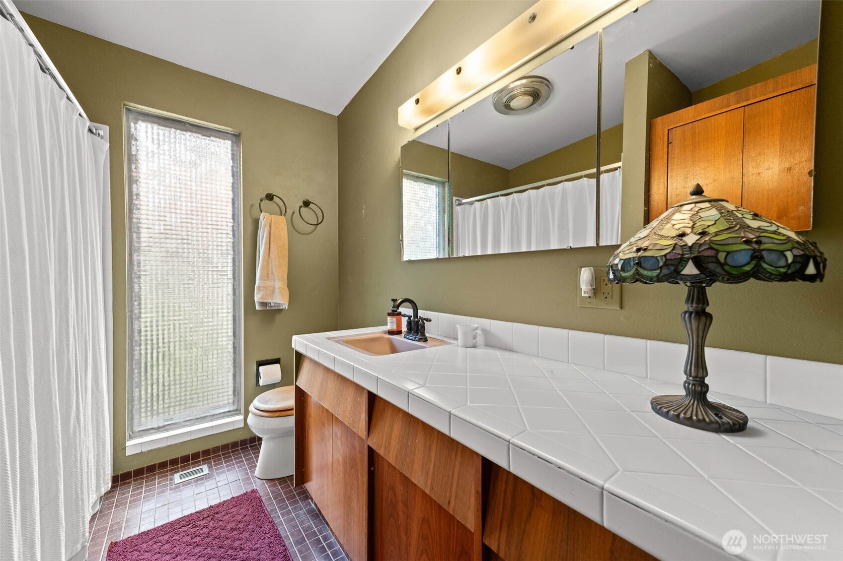1007 Panorama Court Fircrest, WA 98466 - Photo 22 of 39 a bathroom with a sink and a mirror
