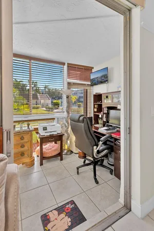 a view of a workspace with a window