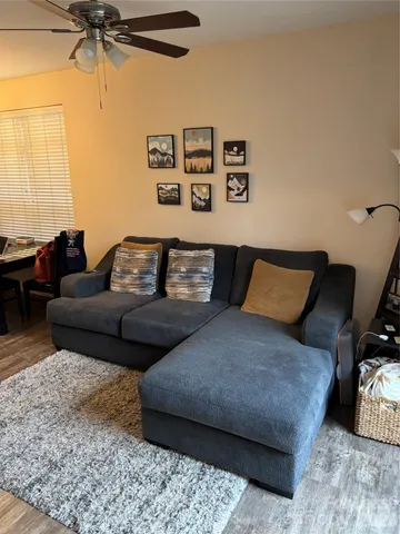 a living room with furniture and a couch
