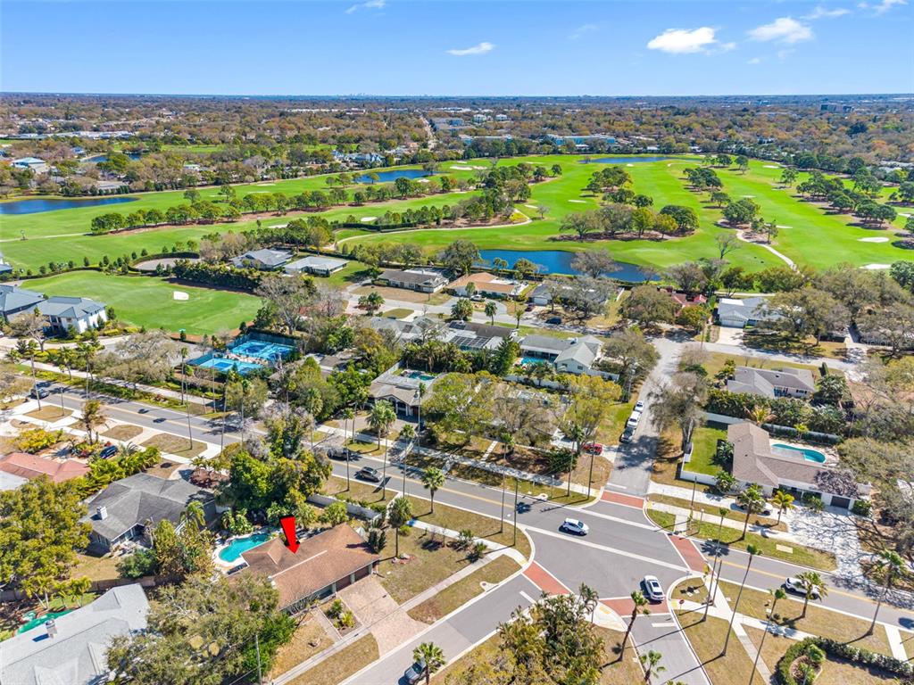 101 Osceola Road Belleair, FL 33756 - Photo 33 of 33 an aerial view of a houses with outdoor space