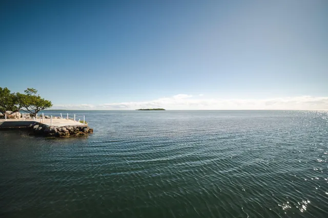a view of an ocean from a balcony