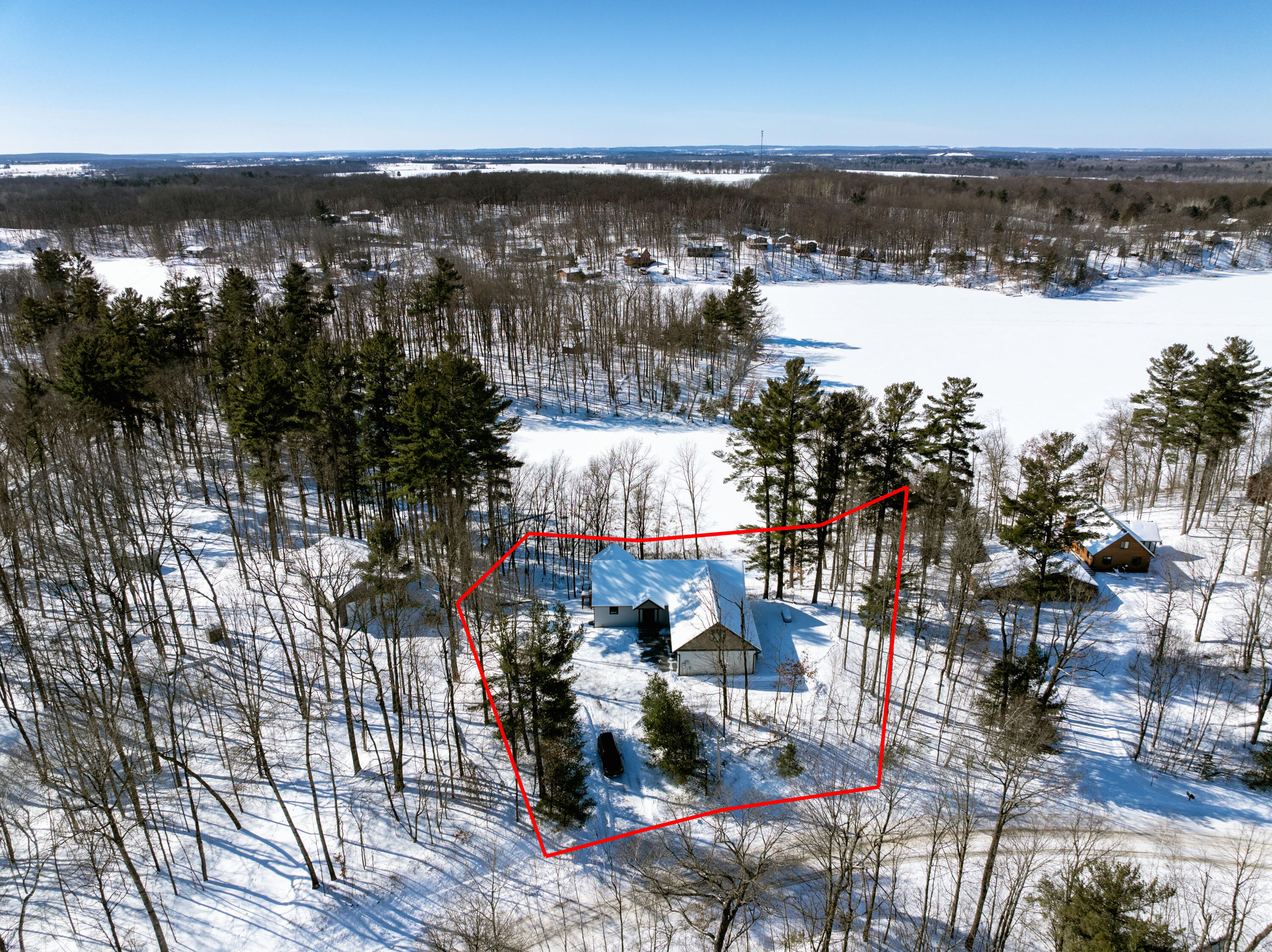 2568 28 1/4 Street Cedar Lake, WI 54817 - Photo 55 of 55 Aerial-Lines4