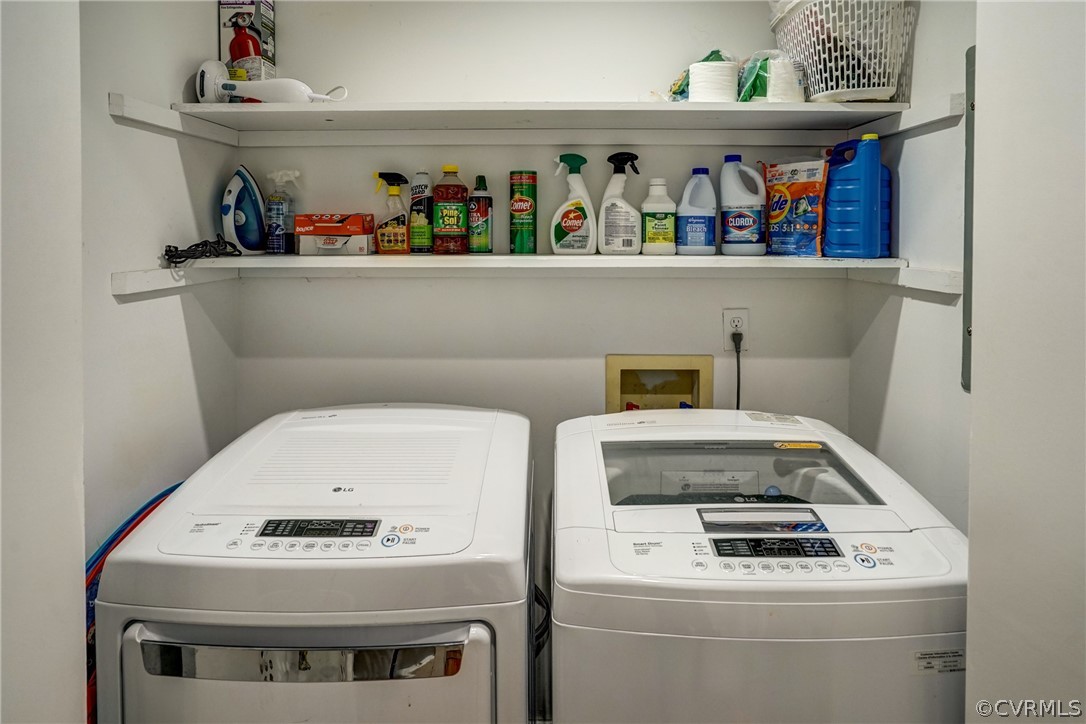 2909 Cove Ridge Trace Midlothian, VA 23112 - Photo 14 of 18 Laundry closet with shelving