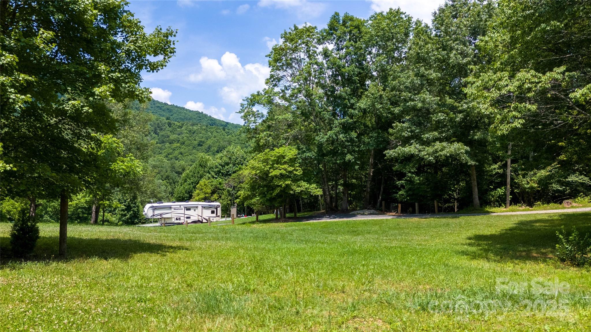 1960 Hanging Rock Road Spruce Pine, NC 28777 - Photo 11 of 47 a green field with trees in the background