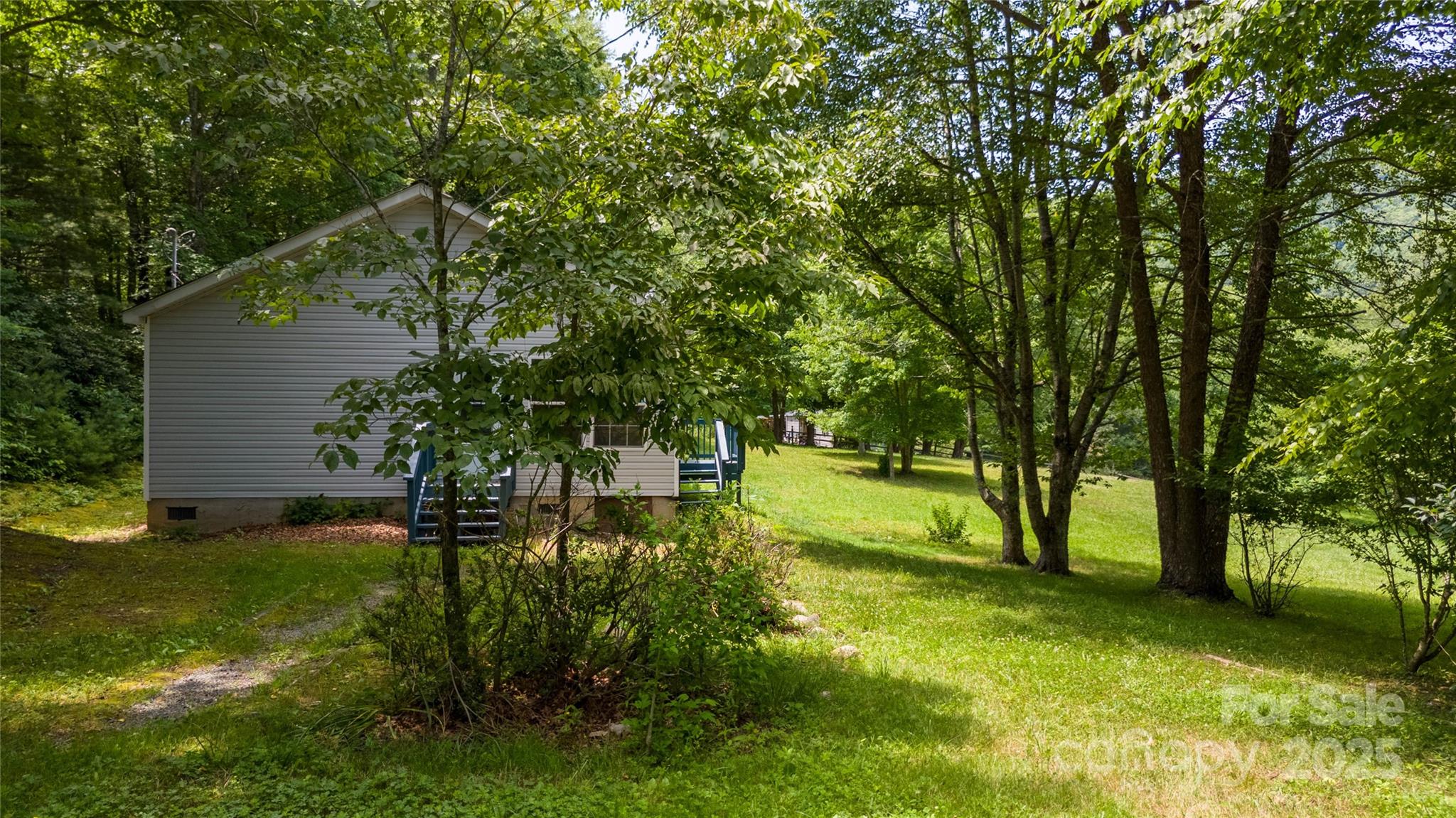 1960 Hanging Rock Road Spruce Pine, NC 28777 - Photo 6 of 47 a view of a backyard with large trees